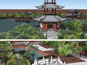 蘇州園林風(fēng)格中式公園SU模型設(shè)計(jì)圖選購(gòu)指南 專(zhuān)業(yè)建筑模型的理想之選